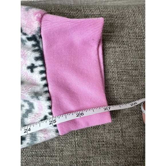 Womens Secret Treasures Pink & Gray Snowflake Fleece Pajama Pants S 4-6 - Picture 6 of 6